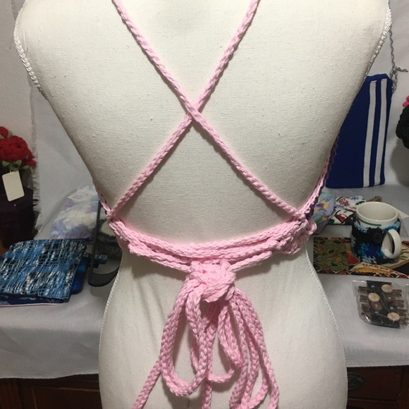 Adjustable Crochet Halter Top - Picture 2 of 3